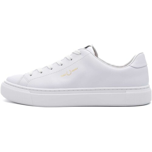 Zapatos Hombre Deportivas Moda Fred Perry Fp B71 Leather Blanco