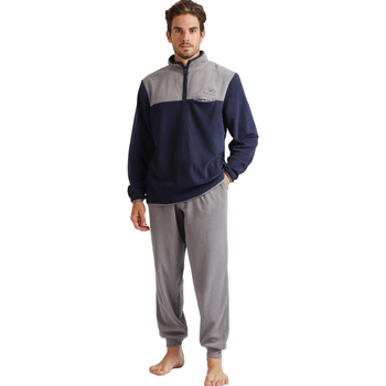 textil Hombre Pijama Admas Pantalón y top de pijama micropolar Sport Azul