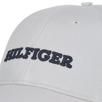 Tommy Hilfiger TH MONOTYPE CANVAS 6 PANEL CAP Blanco