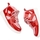 Zapatos Mujer Deportivas Moda Melissa Player Sneaker AD - White/Red Rojo