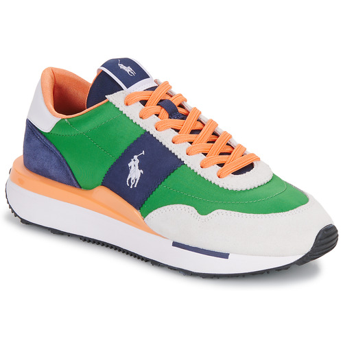 Zapatos Zapatillas bajas Polo Ralph Lauren TRAIN 89 PP Verde / Marino / Naranja