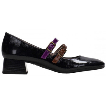 Zapatos Mujer Botas Hispanitas zapato piel acharolada con pulsera bicolor linea manila Negro