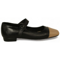 Zapatos Mujer Mocasín Top3 zapato combinado con punta cuadrada y hebilla tacon 2cm Negro