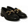 Zapatos Mujer Botas Top3 mocasin con estribo piso grueso Negro