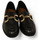 Zapatos Mujer Botas Top3 mocasin con estribo piso grueso Negro