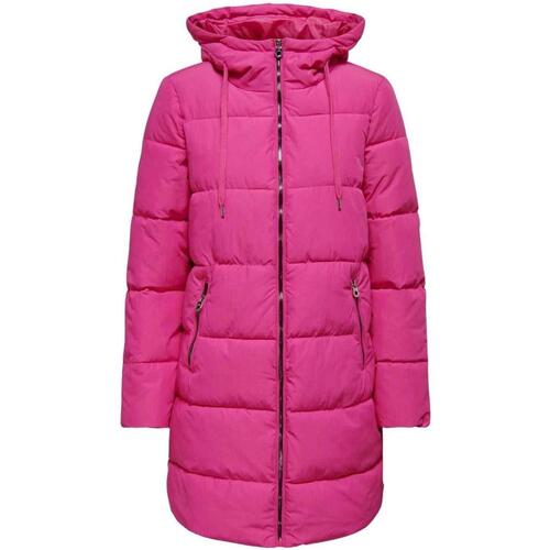 textil Mujer Abrigos Only ONLDOLLY LONG PUFFER COAT Rosa