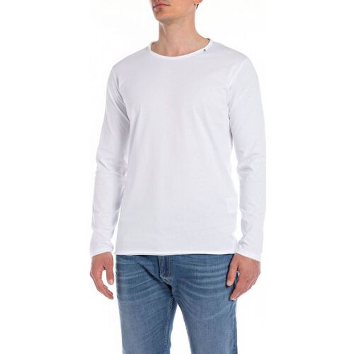 textil Hombre Tops y Camisetas Replay M3592.2660-001 Blanco