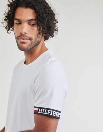 Tommy Hilfiger MONOTYPE BOLD GSTIPPING TEE Blanco