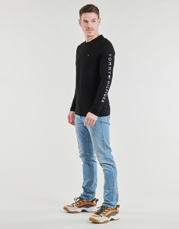 Tommy Hilfiger TOMMY LOGO LONG SLEEVE TEE Negro