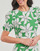 textil Mujer Vestidos cortos Desigual VEST_NASHVILLE Verde / Blanco