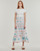 textil Mujer Vestidos largos Desigual VEST_GALIANA Blanco / Multicolor