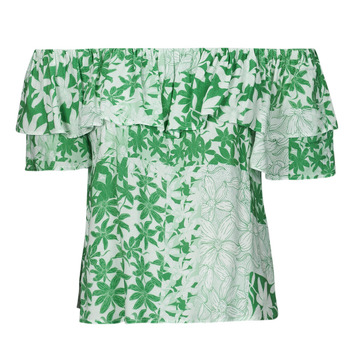 textil Mujer Tops / Blusas Desigual BLUS_ANAÏS Blanco / Verde
