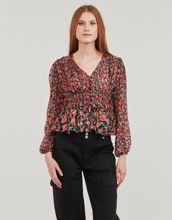 textil Mujer Tops / Blusas Desigual BLUS_ZOÉ Negro / Rojo