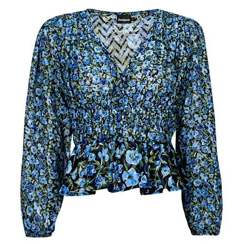 textil Mujer Tops / Blusas Desigual BLUS_ZOÉ Negro / Azul