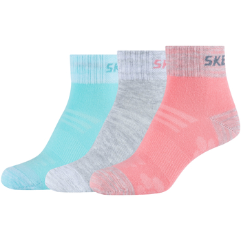 Accesorios Mujer Calcetines Skechers 3PPK Wm Mesh Ventilation Quarter Socks Multicolor