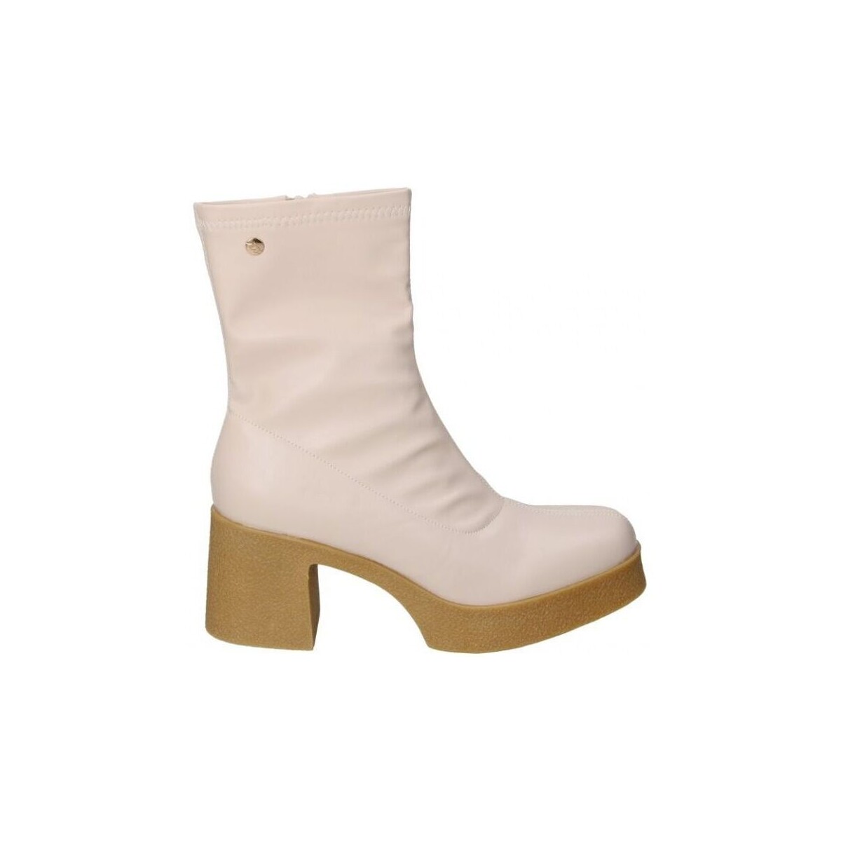 Zapatos Mujer Botines Isteria 23209 Beige