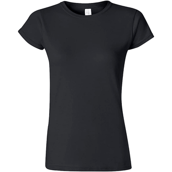 textil Mujer Camisetas manga larga Gildan Softstyle Negro