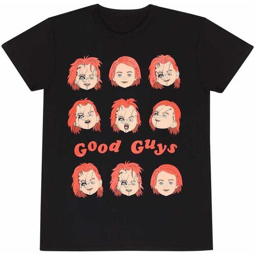 textil Camisetas manga larga Childs Play Expressions Of Chucky Negro