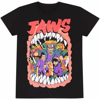 textil Camisetas manga larga Jaws Stylised Negro
