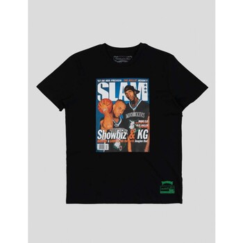 textil Hombre Camisetas manga corta Mitchell And Ness CAMISETA  SLAM COVER MARBURY&GARNETT TEE  BLACK Negro