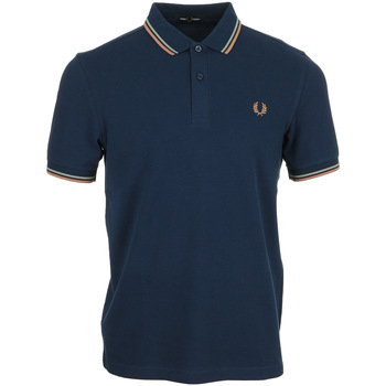 textil Hombre Tops y Camisetas Fred Perry Twin Tipped Shirt Azul