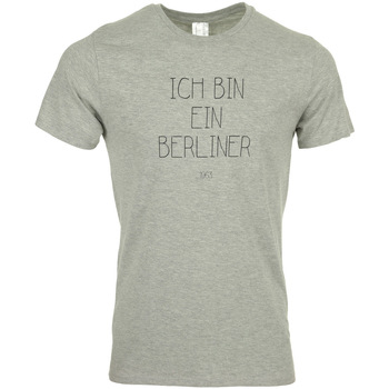 textil Hombre Camisetas manga corta Civissum I Bin Ein Berliner Gris