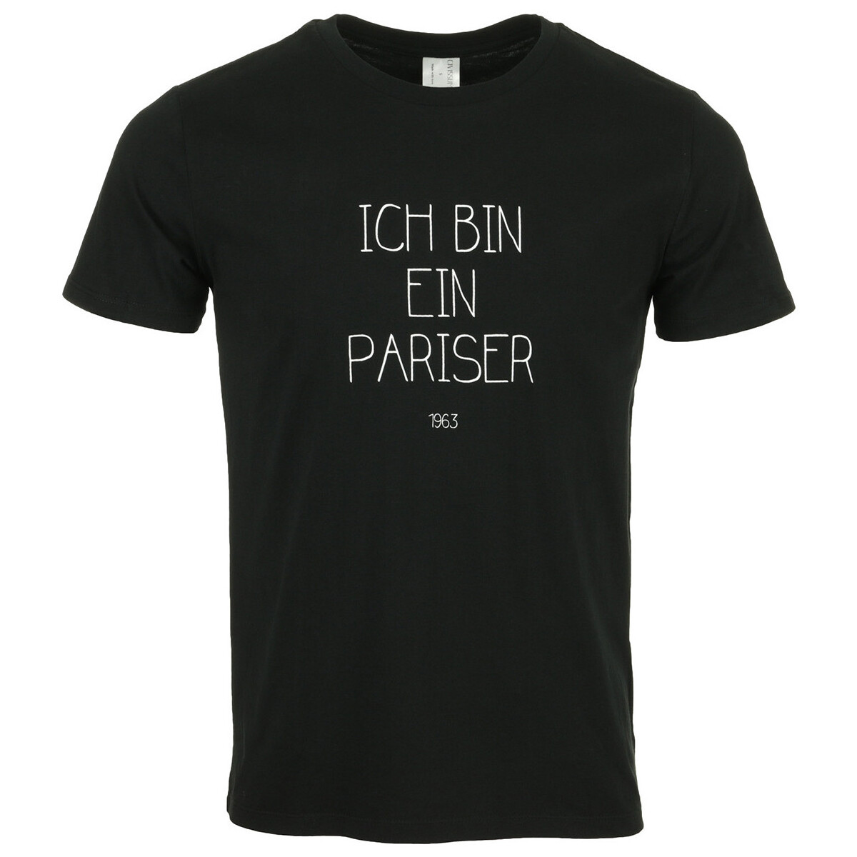 textil Hombre Camisetas manga corta Civissum I Bin Ein Pariser Negro