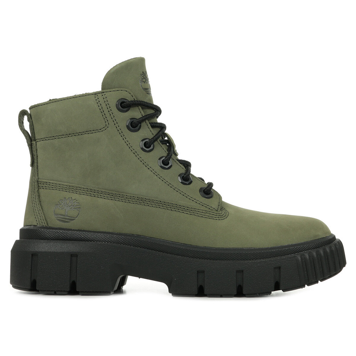 Zapatos Mujer Botas de caña baja Timberland Greyfield Leather Boot Verde