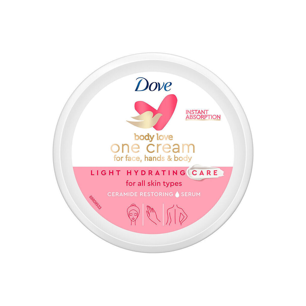Belleza Mujer Hidratantes & nutritivos Dove Light Hydrating Cream Cara Cuerpo Y Manos 