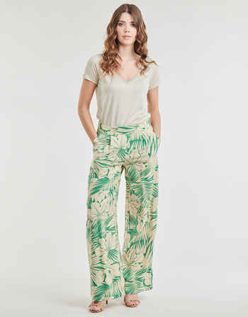 textil Mujer Pantalones fluidos Les Petites Bombes DORALIE Verde / Beige