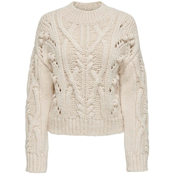 textil Mujer Jerséis Only Margaretha L/S Knit - Pumice Stone Beige
