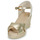 Zapatos Mujer Sandalias Geox D GELSA LOW Oro / Beige