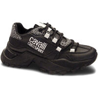 Zapatos Mujer Deportivas Moda Roberto Cavalli CW8766 Black Negro