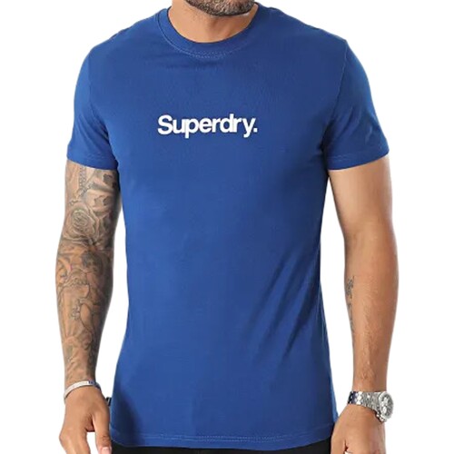 textil Hombre Camisetas manga corta Superdry 223130 Azul