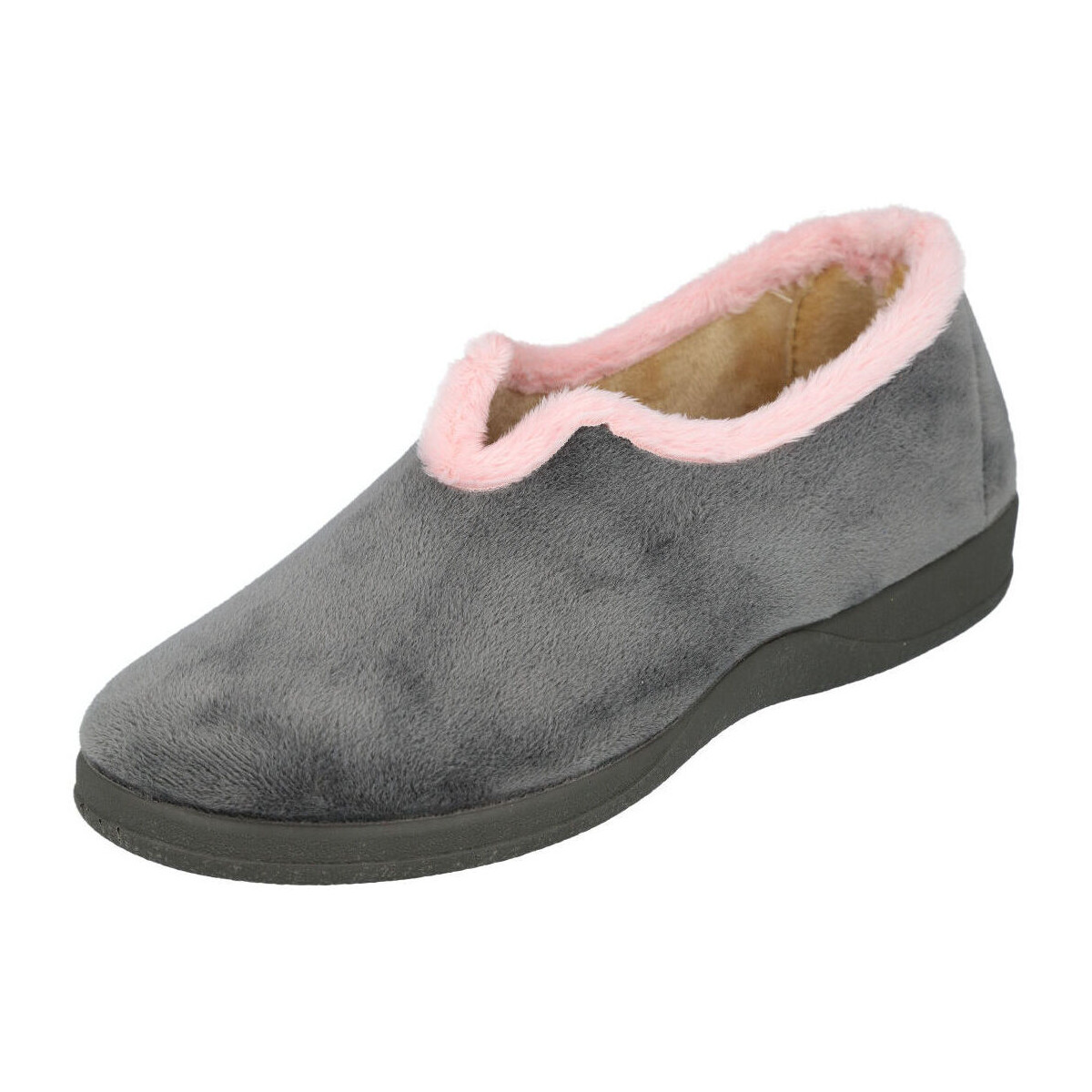 Zapatos Mujer Pantuflas L&R Shoes MD399 Gris
