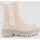 Zapatos Mujer Botines Blogger MONTREAL Beige