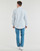 textil Hombre Camisas manga larga Tommy Jeans TJM REG OXFORD STRIPESHIRT Blanco / Azul