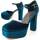 Zapatos Mujer Zapatos de tacón Leindia 84694 Azul