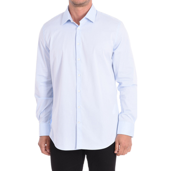 textil Hombre Camisas manga larga Daniel Hechter 182560-60200-703 Azul