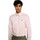 textil Hombre Camisas manga larga Lacoste CAMISA SLIM FIT HOMBRE   CH5620 Rosa