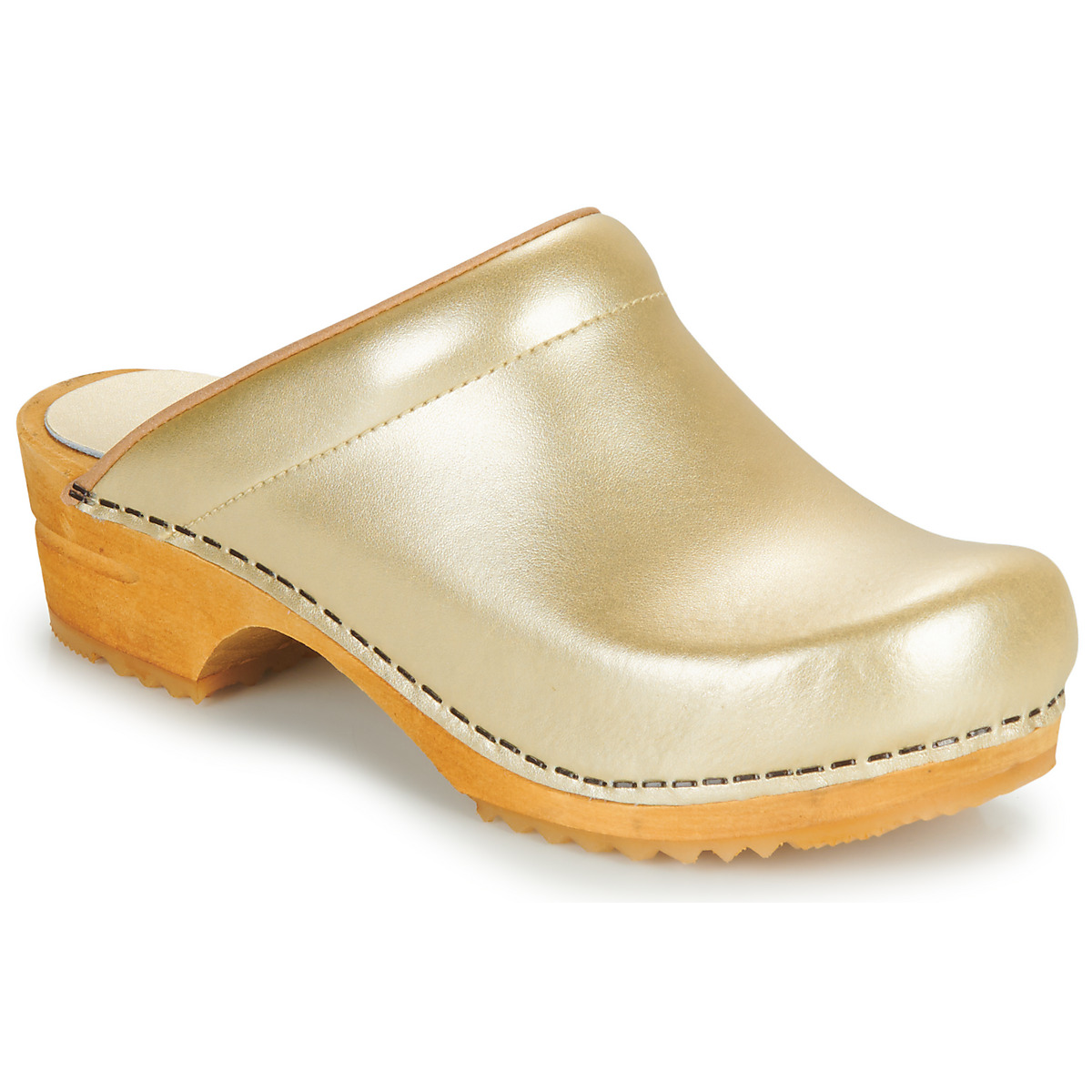 Zapatos Mujer Zuecos (Clogs) Sanita LOTTE OPEN Oro
