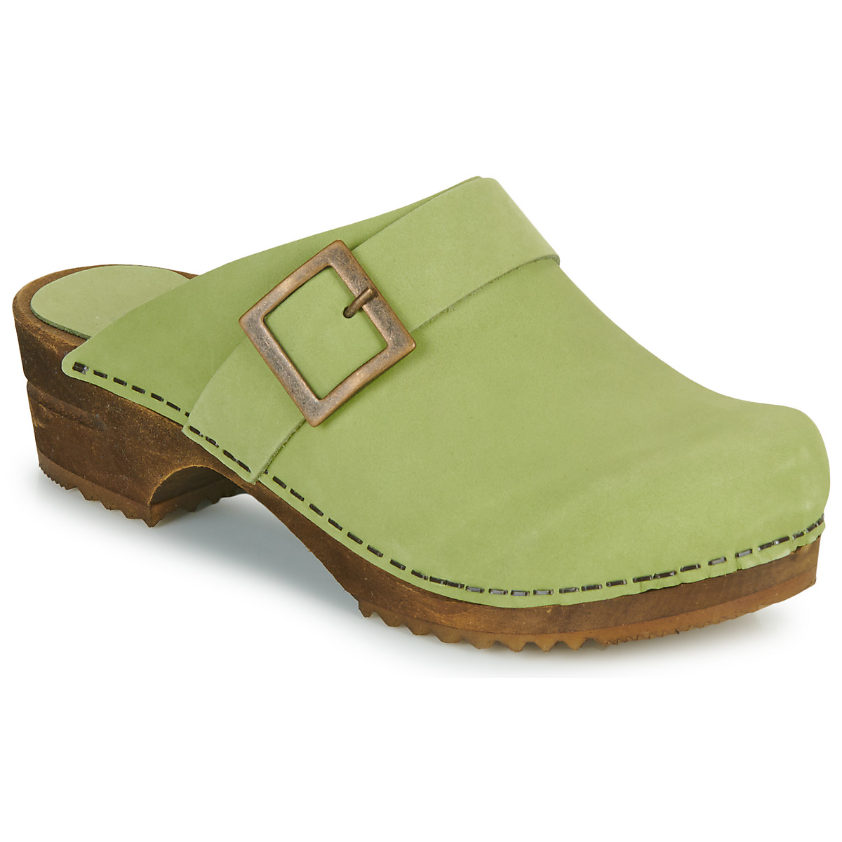 Zapatos Mujer Zuecos (Clogs) Sanita URBAN OPEN Verde