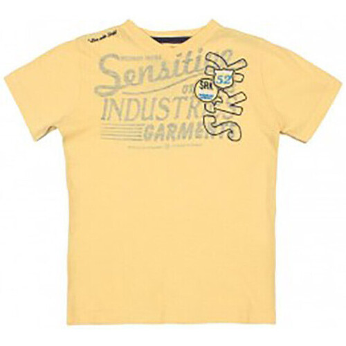 textil Niño Camisetas manga corta Srk T-shirt manches courtes garçon ECLAXO Amarillo