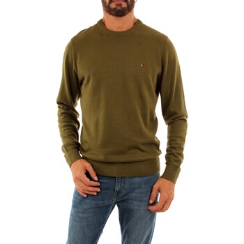 textil Hombre Camisetas manga corta Tommy Hilfiger MW0MW28046 Verde