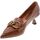 Zapatos Mujer Zapatos de tacón Francescomilano Decollete Donna Cuoio B01-07a-ma Marrón