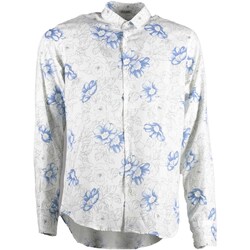 textil Hombre Camisas manga larga Sl56 Camicia Colletto Cotone Blanco
