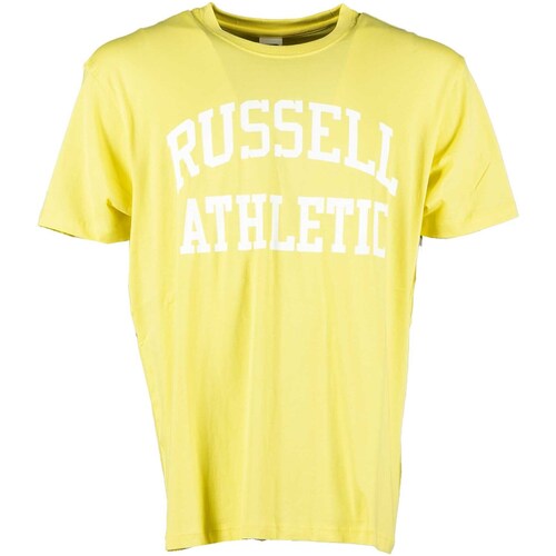 textil Hombre Tops y Camisetas Russell Athletic Iconic S/S  Crewneck  Tee Shirt Amarillo