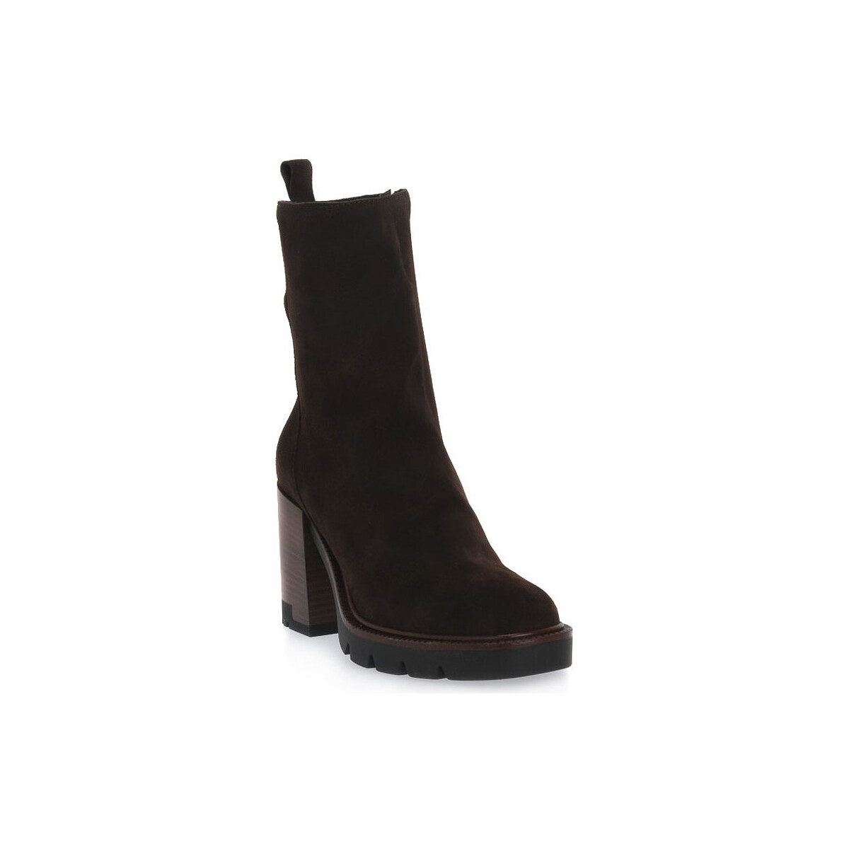 Zapatos Mujer Low boots Priv Lab VELOUR MORO Marrón