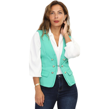 textil Mujer Chaquetas / Americana La Modeuse 67781_P157541 Verde