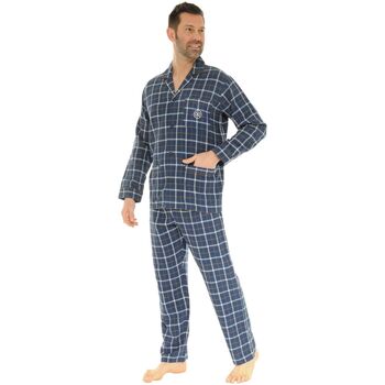 textil Hombre Pijama Christian Cane PYJAMA BLEU DORIAN Azul
